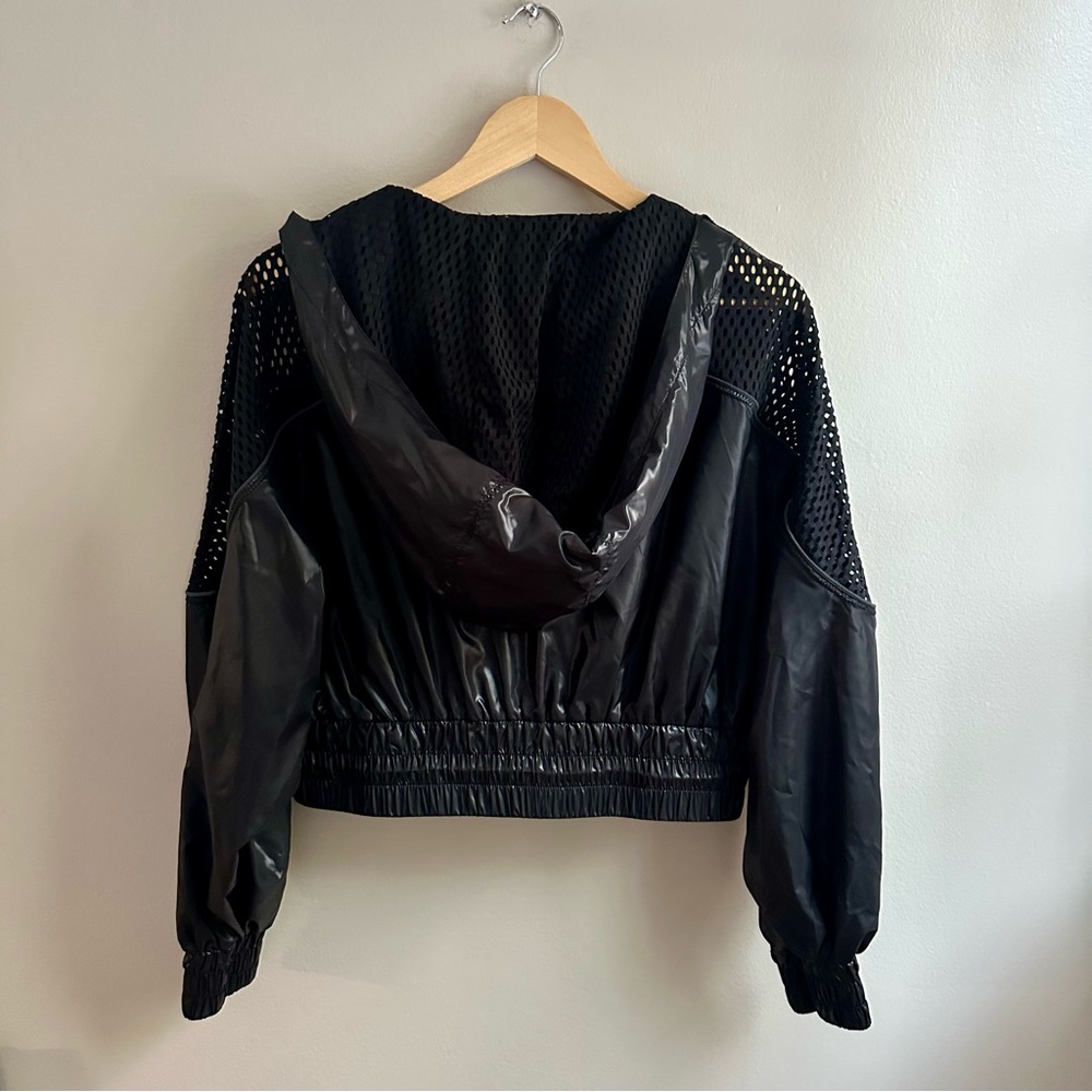 IVY PARK Black Mesh Bomber Jacket, Small - Picture 7 of 8